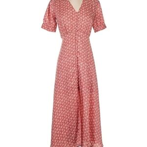 The Kooples Red Floral Maxi Dress